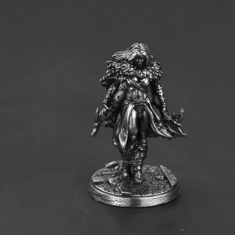Board Game Vikings - Wit messing Viking krijger miniatuurmodel metalen