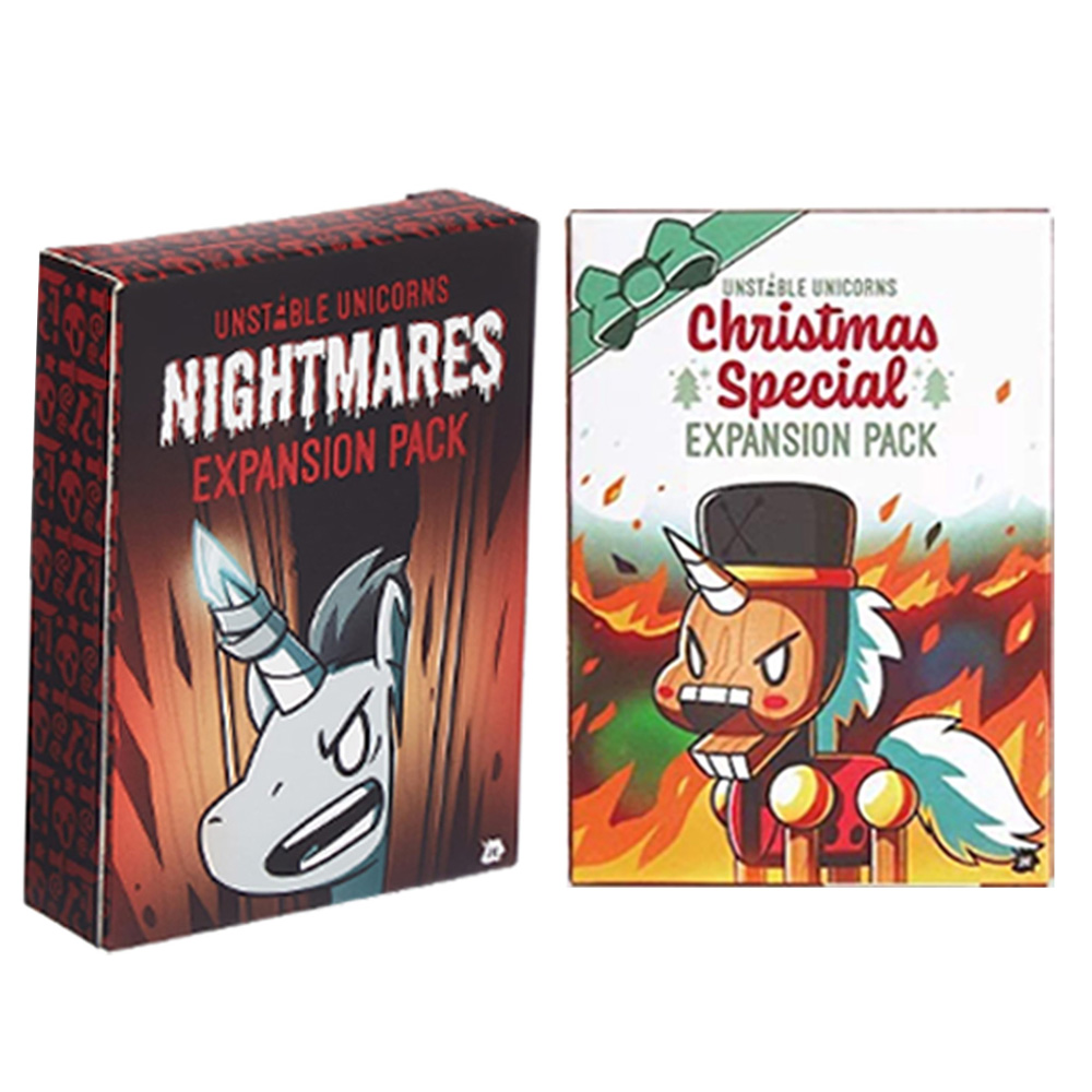Board Game Exploding Kittens - Nieuwe Eenhoorns Kerst Speciale Nachtmerries Uitbreiding