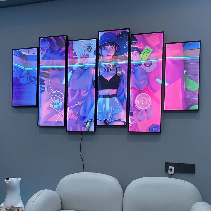 Board Game Cafe - E-sportkamer hotelpel decoratieve schildering internetcafé led-lichtbord