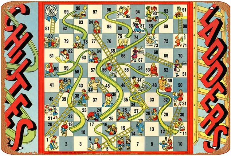 Board Game Cafe - 1943 Chutes & Ladders Bordspel Vintage