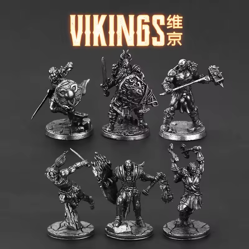 Wit messing Viking krijger min - Board Game Vikings recensie en prijs