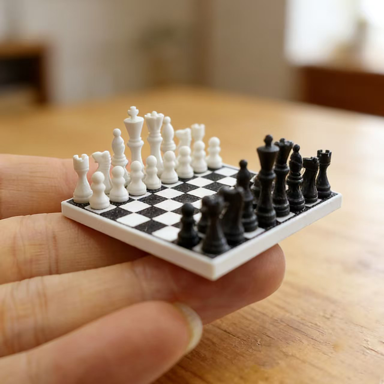 1set/Miniatuur zwart-wit schaa - Board Games recensie en prijs