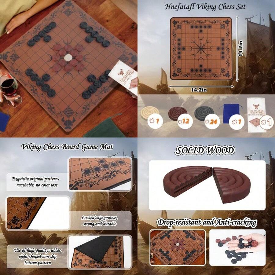 HNEFATAFL: Viking-schaakbordsp - Board Game Vikings recensie en prijs