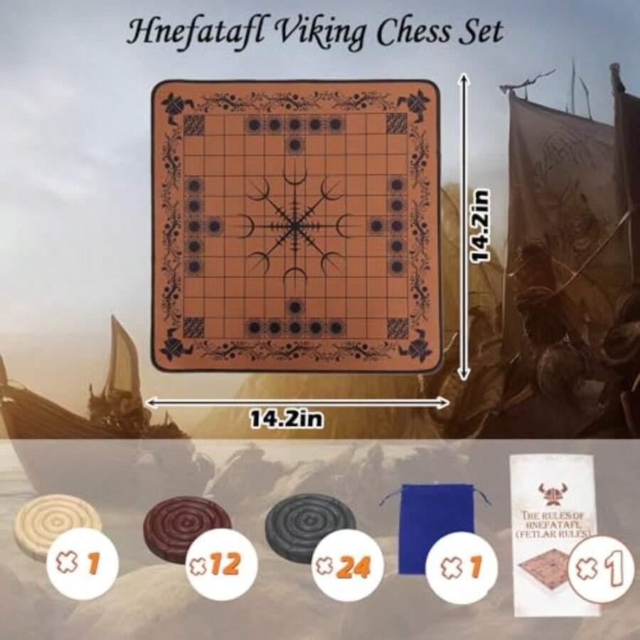 HNEFATAFL: Viking-schaakbordsp - Board Game Vikings recensie en prijs