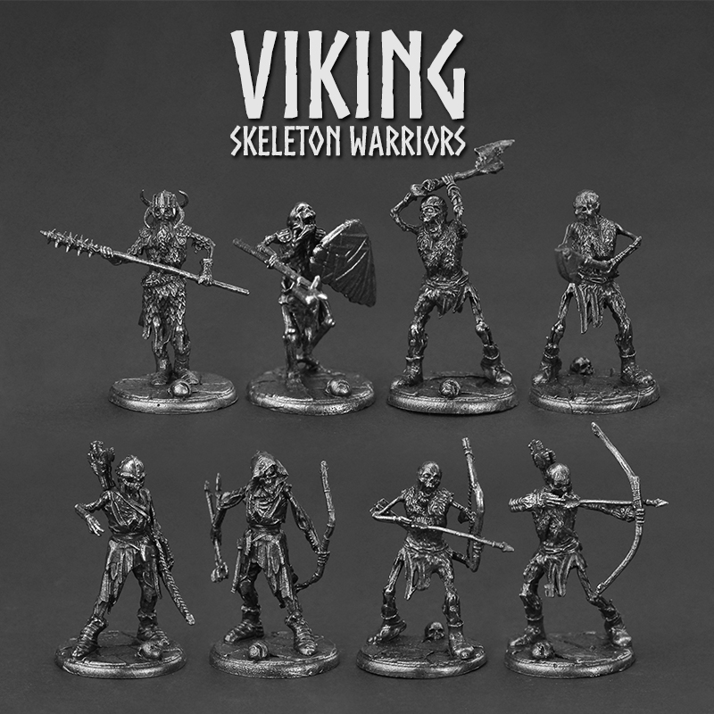 Viking Skull Warrior Corps Met - Board Game Vikings recensie en prijs
