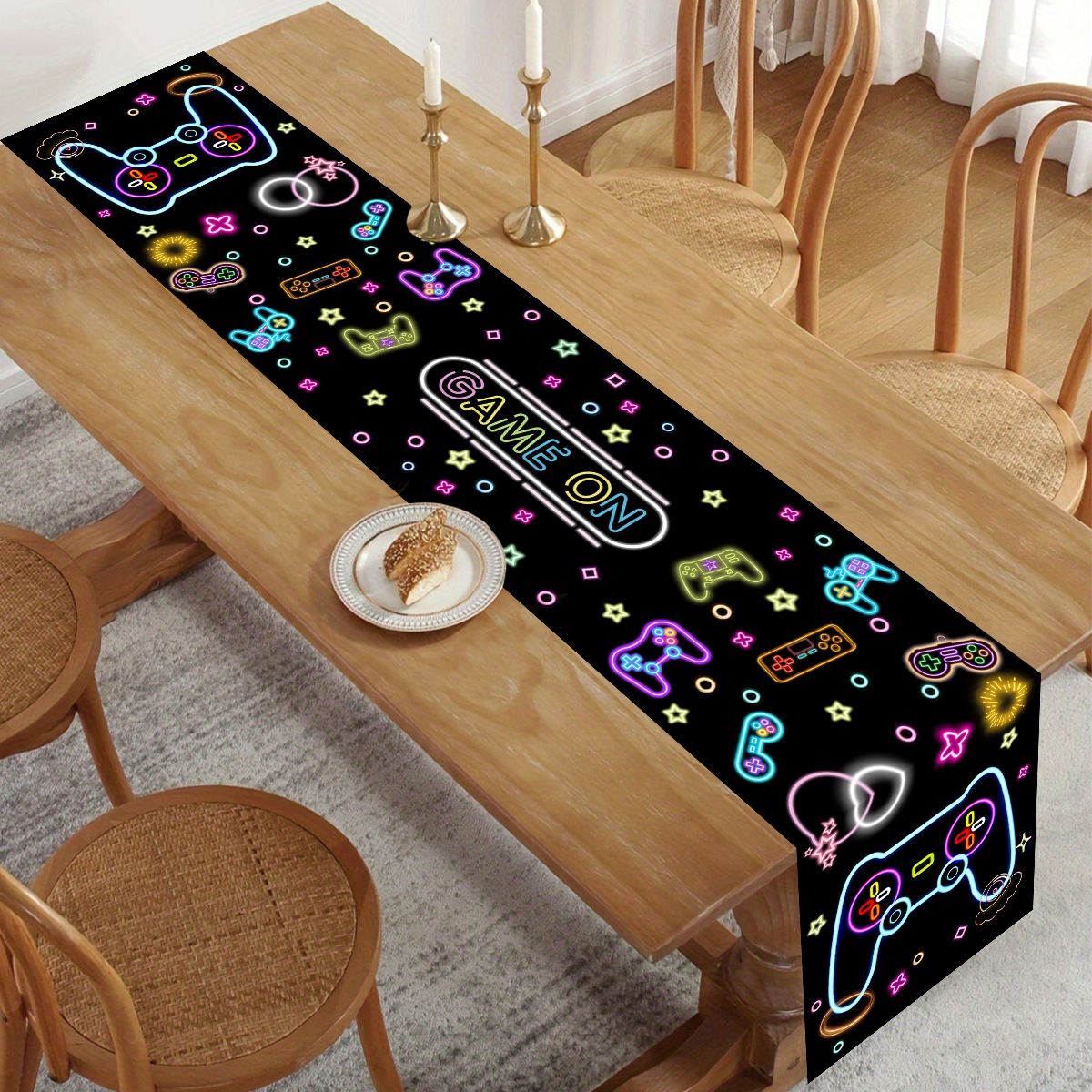 1pc Neo Glow Tafelloper Fluore - Board Game Cafe recensie en prijs