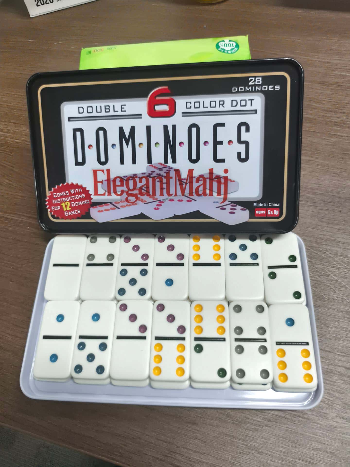 ElegantMahj Dubbele Zes Domino - Board Game Dots recensie en prijs