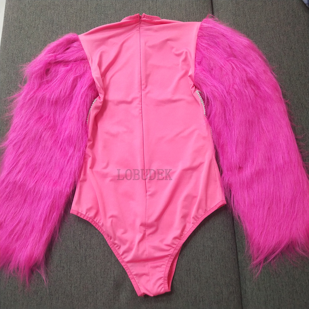 Laser bodysuit met bontmouwen  - Board Game Yogi recensie en prijs